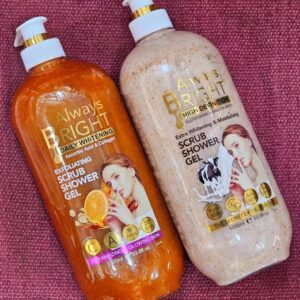 Always Bright Whitening Ascorbic Acid & Collagen Exfoliating Scrub Shower Gel x1