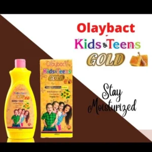 OLAYBACT KIDS & TEENS GOLD HONEY BRIGHTENING LOTION 400ML 100% ORIGINAL.