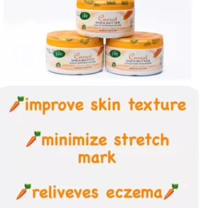 Toke Carrot Shea Butter Cream 450ml - For Sunburn, Stretch Mark, Eczema.