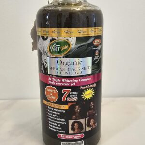 Veet Gold Organic African Black Seed White & Glow Shower Gel 1000ml X 1