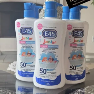 E45 Junior Teens Glowing Body Lotion 400ml SPF50+ ,X1.