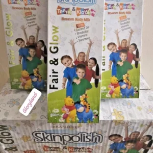 SkinPolish Teens & Kiddies Fair& Glow Blossom Body Milk 400ml X 1.